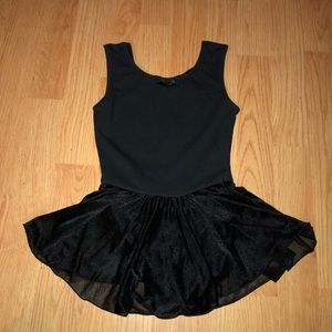 Black ballerina dance costume recital play